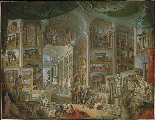 Ancient Rome, 1757. Oil on canvas, 67 3/4 x 90 1/2 in. (172.1 x 229.9 cm), New York, Metropolitan Museum of Art 
